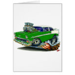 1956 Chevy Belair Green Car Greeting Cards
