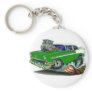 1956 Chevy Belair Green Car Keychain