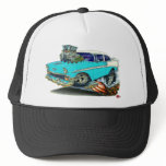 1956 Chevy Belair Turquoise Car Trucker Hat