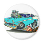 1956 Chevy Belair Turquoise Car Refrigerator Magnets