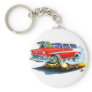 1956 Chevy Nomad Red Car Keychains