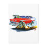 1956 Chevy Nomad Red Car Post Cards