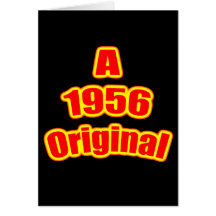 1956 Original Red Blk Card