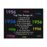 1956 Songs postcards