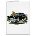 1957 Chevy 150-210 Black Car Greeting Card