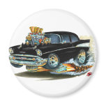 1957 Chevy 150-210 Black Car Magnet