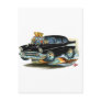 1957 Chevy 150-210 Black Car Postcards