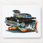1957 Chevy Belair Black Car Mousepad