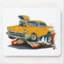 1957 Chevy Belair Orange Car Mousepads
