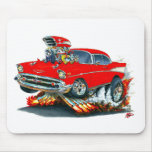 1957 Chevy Belair Red Car Mouse Pad