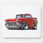 1957 Chevy Belair Red Hot Rod Mousepad