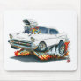 1957 Chevy Belair White Car Mousepad