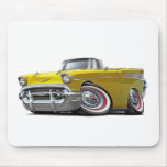 1957 Chevy Belair Yellow Convertible mousepads