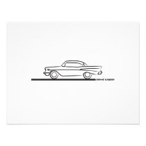 1957 Chevy Hard Top Coupe invitations