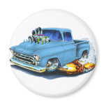 1957 Chevy Pickup Lt Blue Magnets