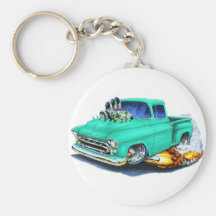 1957 Chevy Pickup Seafoam Green Key Chains