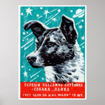1957 Laika the Space Dog Posters