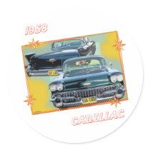 1958 CADILLAC 3 STICKER