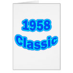 1958 Classic Blue Greeting Cards