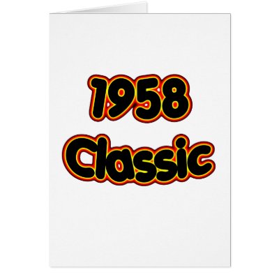 1958 Classic Greeting Cards by birthyeardesigns2