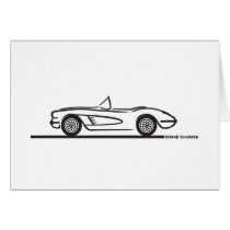 1958 Corvette Convertible Greeting Card