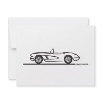 1958 Corvette Convertible Personalized Invite