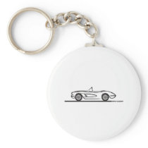 1958 Corvette Convertible Key Chains