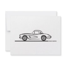 1958 Corvette Hardtop Custom Invitation