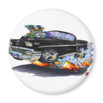 1958 Impala Black Car Magnet