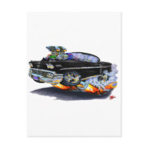 1958 Impala Black Car Postcard