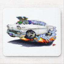 1958 Impala White Car Mousepad