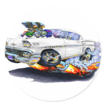 1958 Impala White Car Stickers