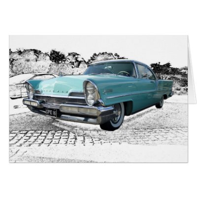 1958 Lincoln Premiere Greeting Card by CoyneStudios