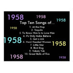 1958 Songs Post Card