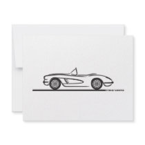 1959 1960 Chevrolet Corvette Custom Invites