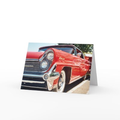 1959 Lincoln Continental Convertible Greeting Card by rjvstudios