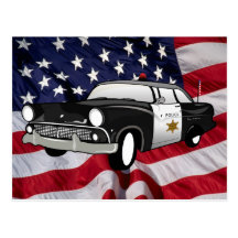 1959 retro state Police Post Cards