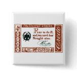 1960 Benjamin Franklin American Credo Pinback Buttons
