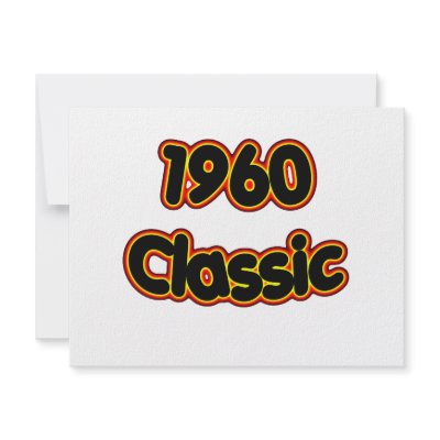 1960 Classic Personalized Invite by birthyeardesigns3