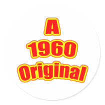 1960 Original Red Sticker