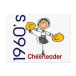 1960’s Cheerleader Stick Figure Post Card