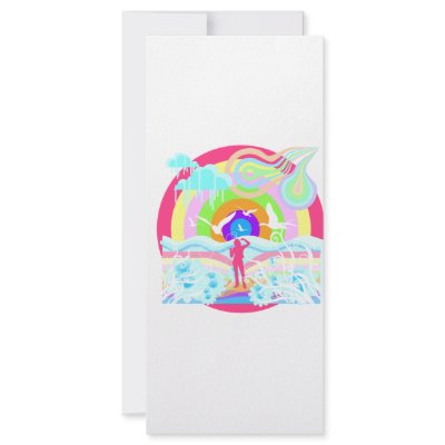 1960's Hippy Style Art Personalized Rack Card by Mustang_Lady