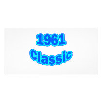 1961 Classic Blue Customized Photo Card