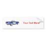 1961 Corvette C1: Blue Finish: Bumper Sticker