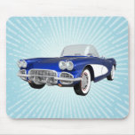 1961 Corvette C1: Blue Finish: Mousepad