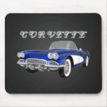 1961 Corvette C1: Blue Finish: Mousepad