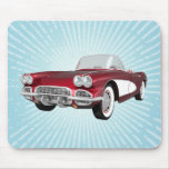 1961 Corvette C1: Candy Apple Finish: Mousepad
