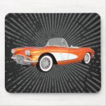 1961 Corvette C1: Orange Finish: Mousepad