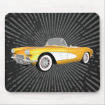 1961 Corvette C1: Yellow Finish: Mousepad