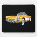 1961 Corvette C1: Yellow Finish: mousepads